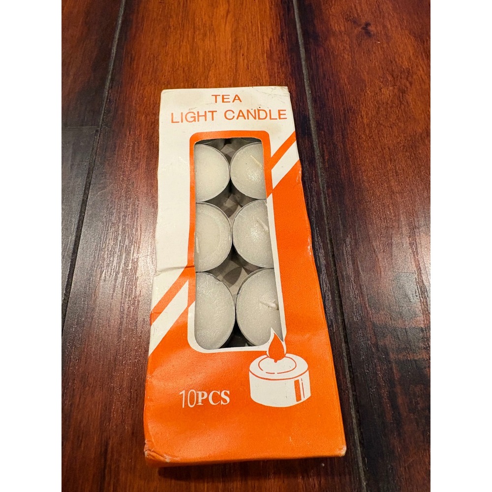 10 Count Tea Light Candles White Unscented Party‎ Wedding Home Decor